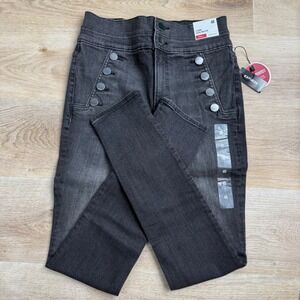 Express Black Super High Rise Legging Jeans Womens 4R Tailored Chic